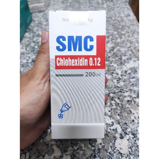 Nước súc miệng SMC Chlohexidine, diệt khuẩn, hỗ trợ trong niềng răng, nước súc miệng nha khoa, niềng răng, nhổ răng