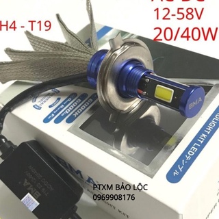 Đèn pha led bma 3 tim led 💥 chân h4 - t19 siêu sáng