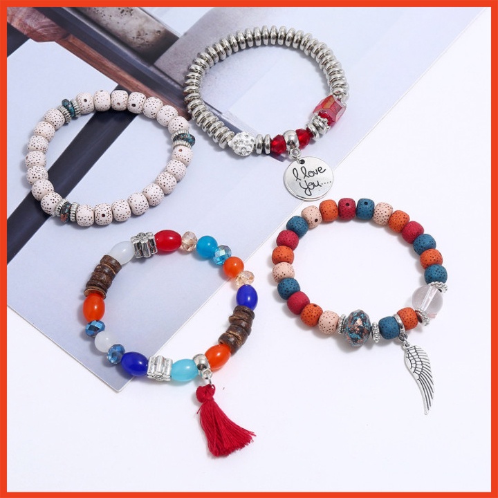 Vòng tay combo 4 chiếc siêu cá tính