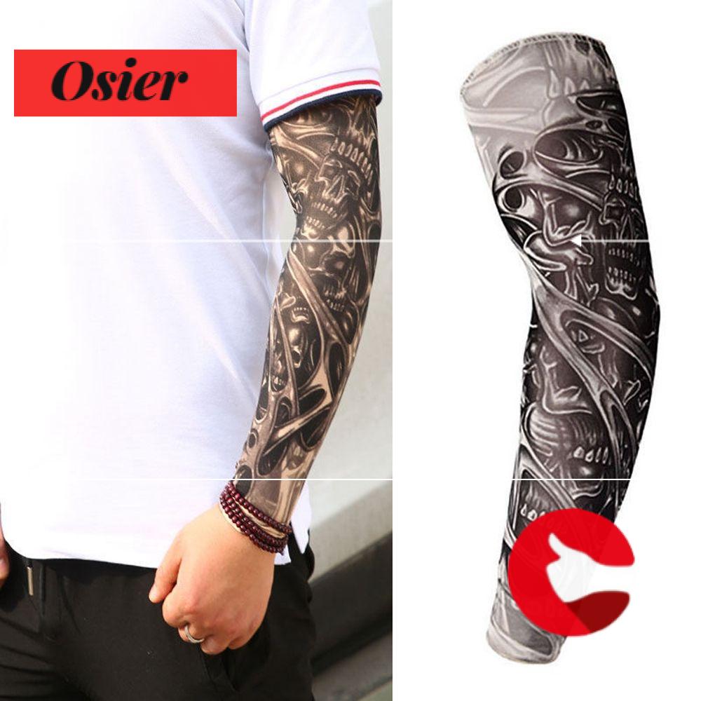 Găng Tay Unisex Bằng Nylon Chống Tia UV Hình Xăm Tạm Thời Thời Trang Đa Năng