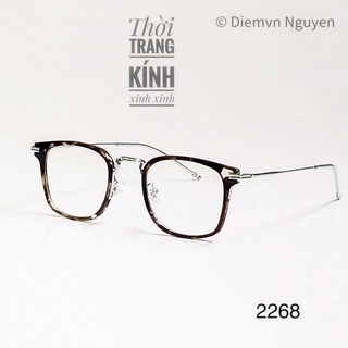 GỌNG KÍNH CẬN THỜI TRANG CAO CẤP 2268_GỌNG CẬN VUÔNG NAM NỮ CHẤT ĐẸP
