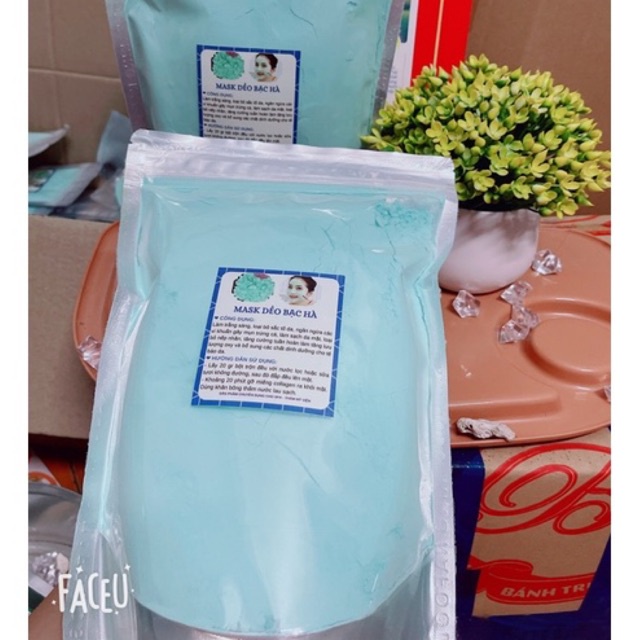 1kg mặt nạ dẻo bạc hà handmade