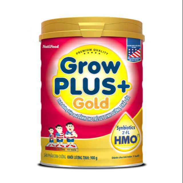 Sữa Bột NUTI GROW PLUS GOLD LON 900Gram