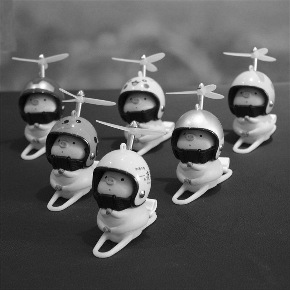 Rebuy1 Chú Heo Nhựa Resin Trang Trí Tay Lái Xe Đạp Nón Bảo Hiểm