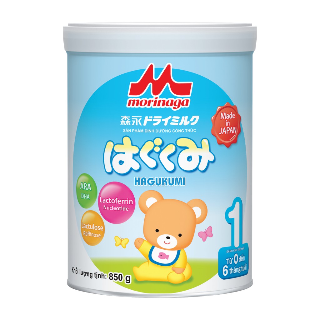 Sữa bột Morinaga HAGUKUMI Số 1 850g