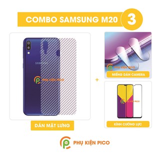 Cường lực dán camera dán lưng carbon samsung galaxy m20