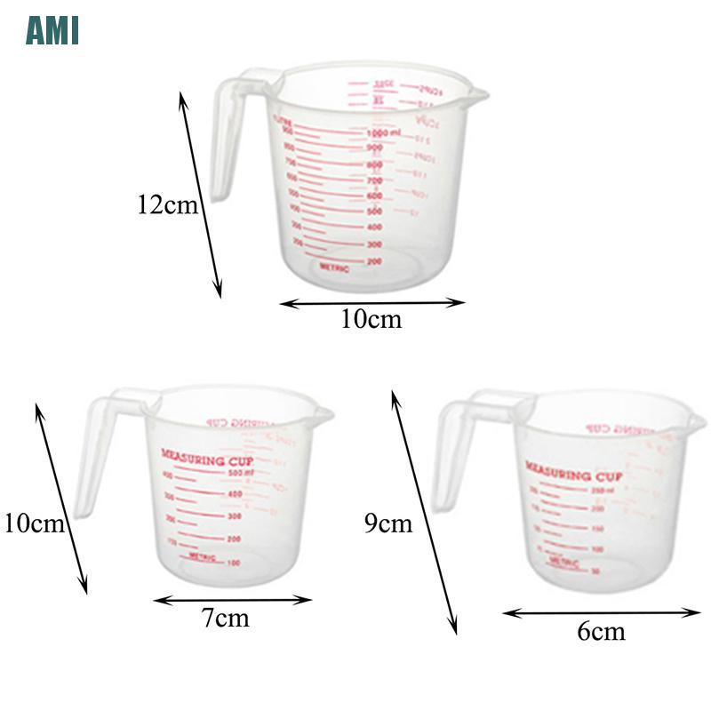 Cốc Đong Bằng Nhựa 250 / 500 / 1000ml Tiện Dụng