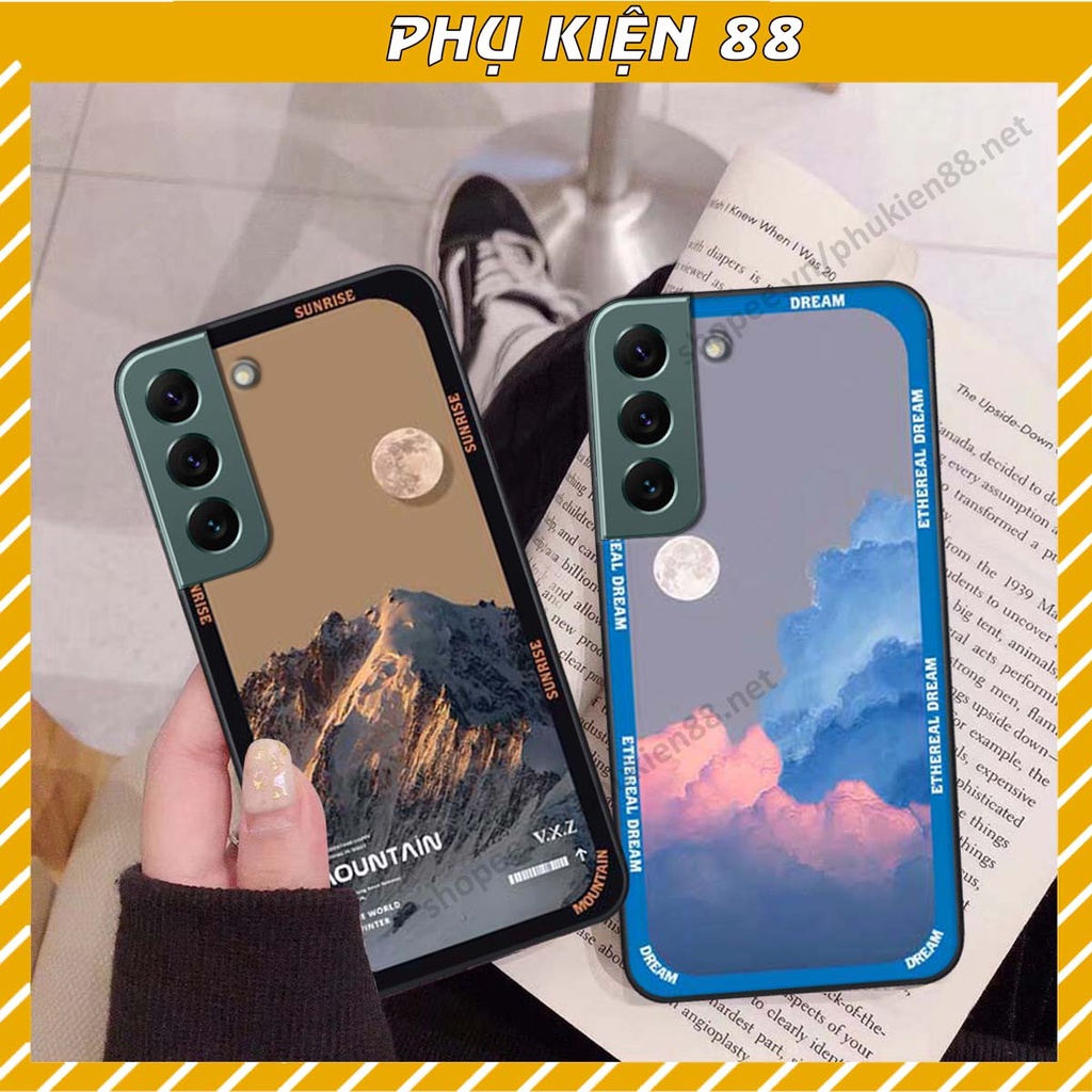 Ốp Samsung S22 / S22 Plus / S22 Ultra / S22+ hình vũ trụ, mountain, cloud phong cách cá tính