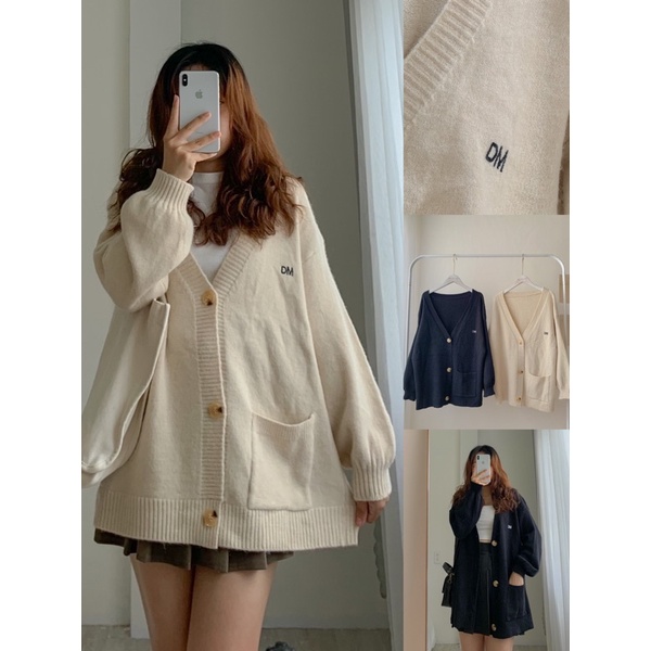 Áo cardigan len chất dày form rộng oversize DM 333