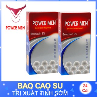 [Chính Hãng] Bao cao su Powermen Trị xuất tinh sớm bộ 24 bao BCS