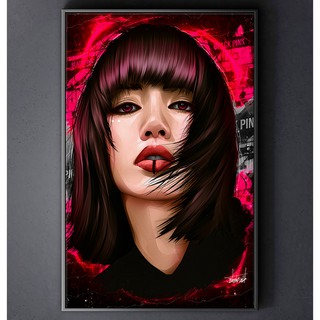 TRANH CANVAS K-POP BLACKPINK treo tường in theo yêu cầu - Lisa