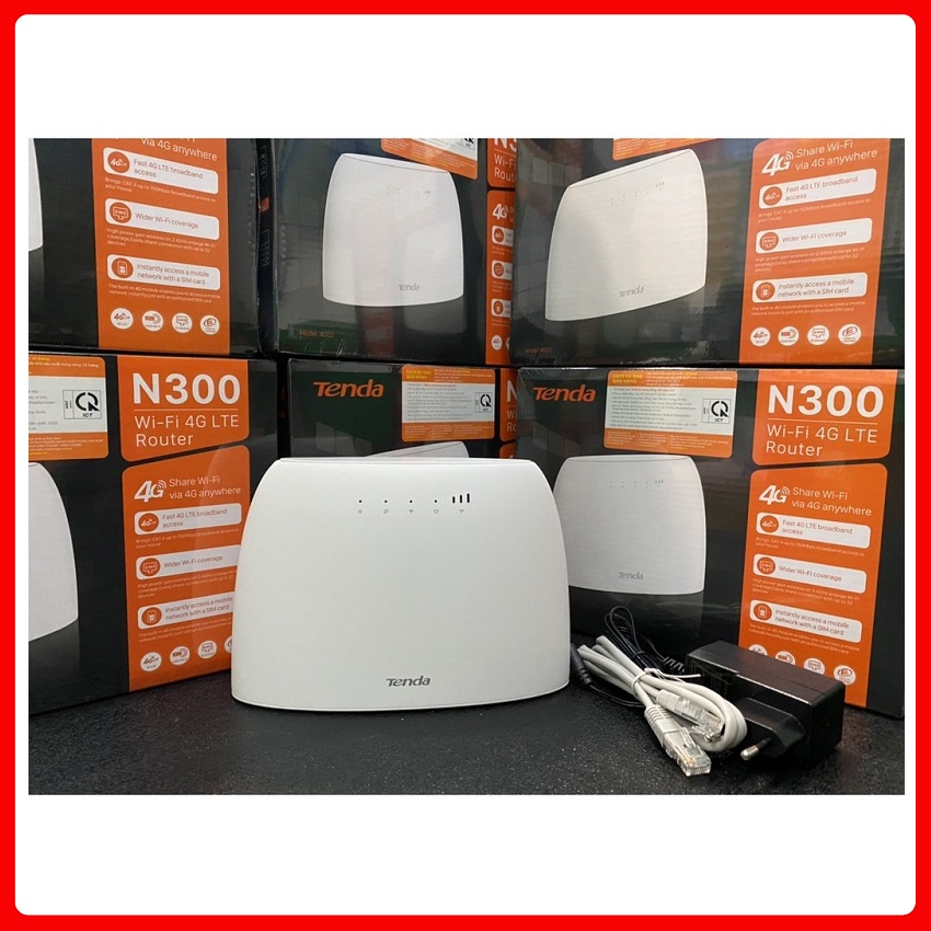 Bộ phát WiFi 3G/4G Tenda 4G03 - 150Mbs, Hỗ trợ 32 User - Hàng chính hãng