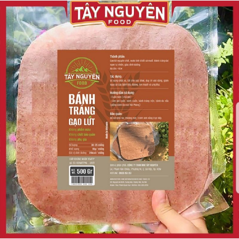 Bánh tráng gạo lứt Tây Nguyên Food 500gr