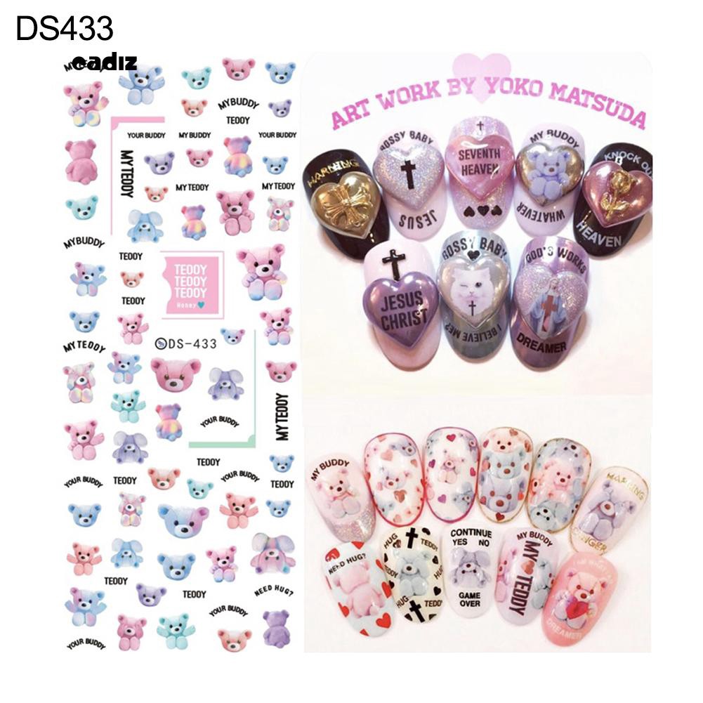 Decal trang trí móng chuyển nước nhiều kiểu thời trang