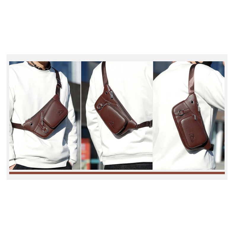 Túi Da Đeo Chéo, Đeo Hông P119 – Tiện Lợi – Thời Trang Dễ Dàng Phối Hợp Với Mọi Phong Cách