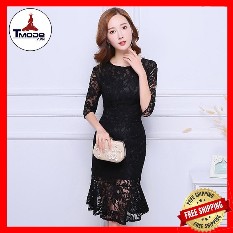 [VIDEO + ẢNH THẬT] ĐẦM REN CAO CẤP DỰ TIỆC CÓ SIZE XXL - ĐUÔI CÁ TAY LỠ SANG TRỌNG | BigBuy360 - bigbuy360.vn