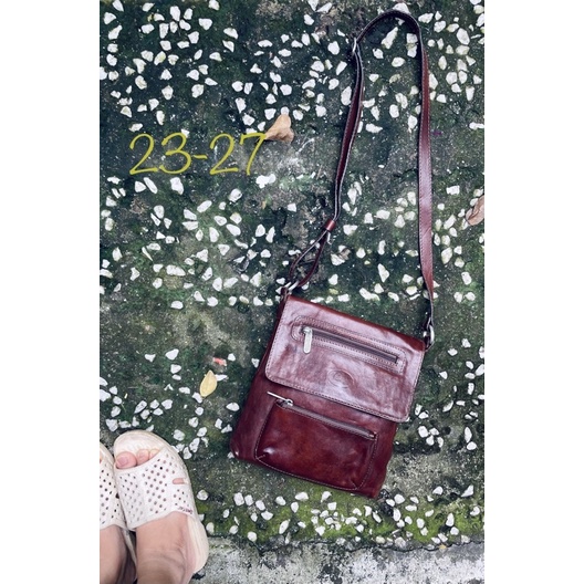 SALE- túi si da mộc cổ unisex
