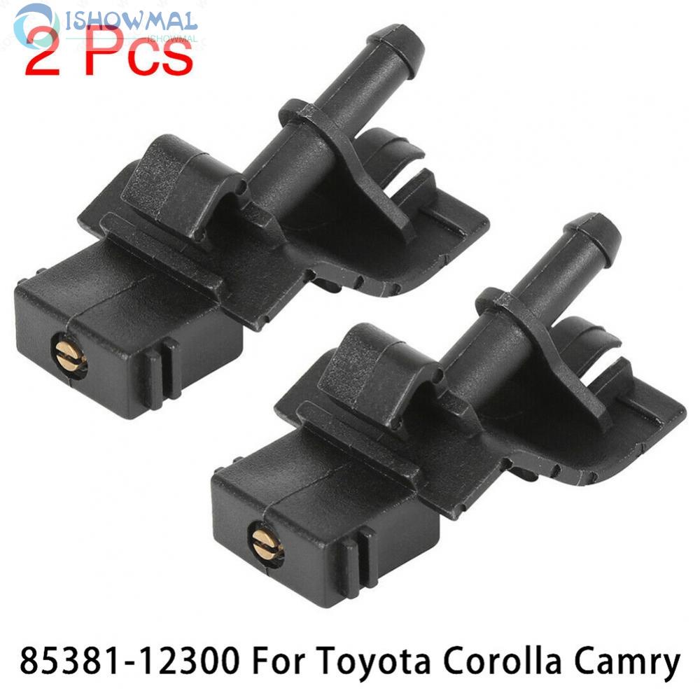 ⚡Hot Sale⚡2pcs 85381-12300 Windshield Washer Nozzle Jet Spray for Toyota Corolla Camry Durable New-ISHOW
