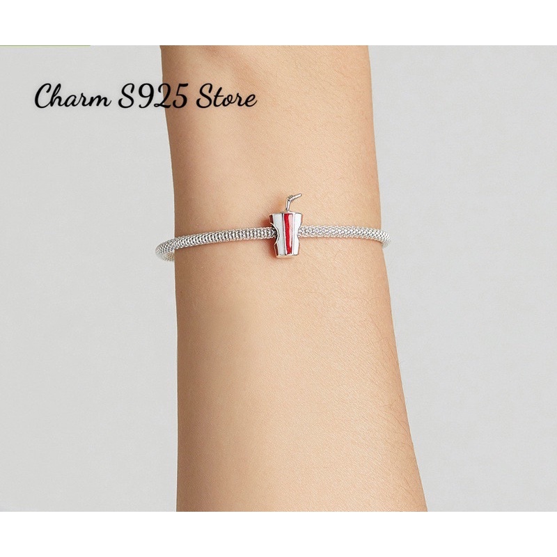 CHARM KIỂU DÁNG LY NƯỚC BẠC S925 CAO CẤP HÀNG CHÍNH HÃNG