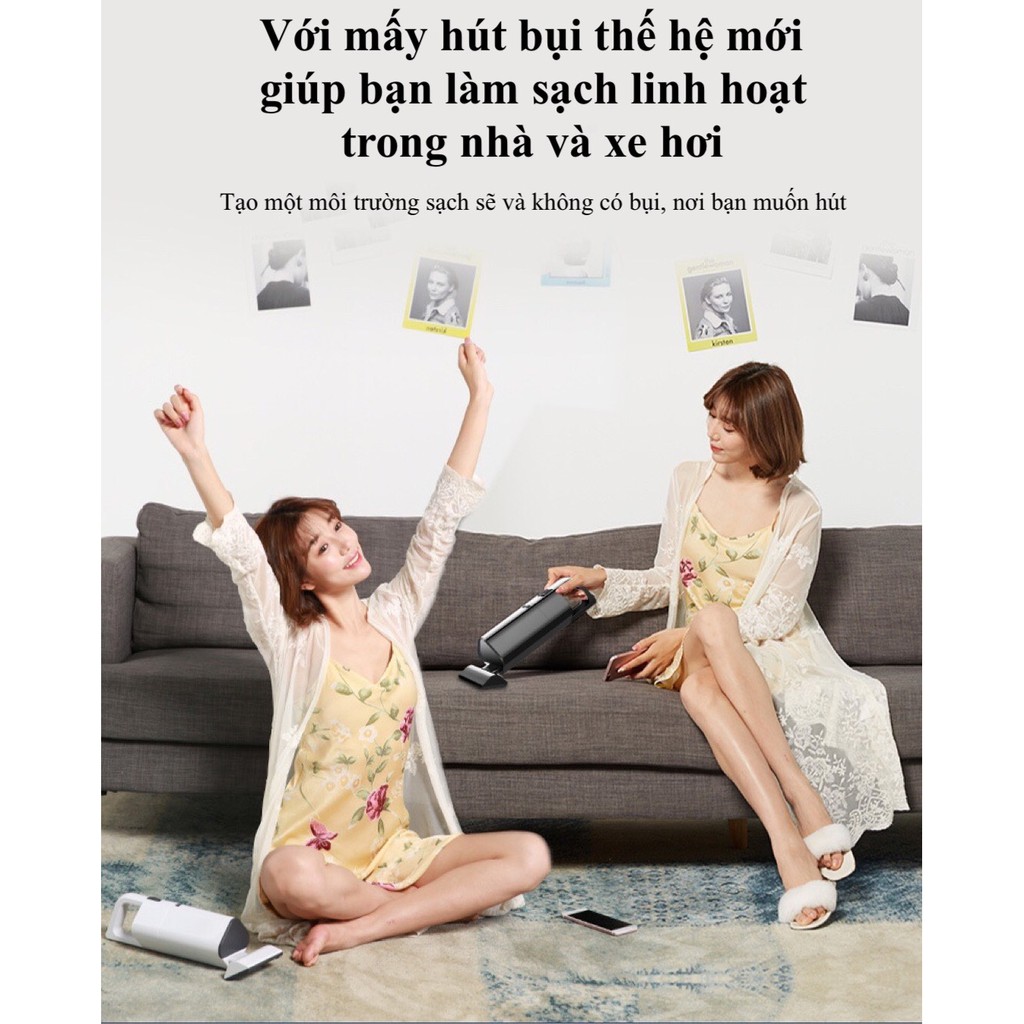 Máy hút bụi cầm tay không dây AIKESI model AKS-8001C công suất 120W, máy hút bụi cầm tay mini | BigBuy360 - bigbuy360.vn