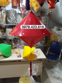 Đèn lồng nón 40cm - đèn lồng hình chóp