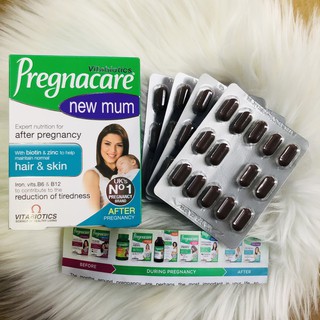 Vitamin Pregnacare New Mum Khôi phục Tóc và Da Cho Mẹ Sau Sinh