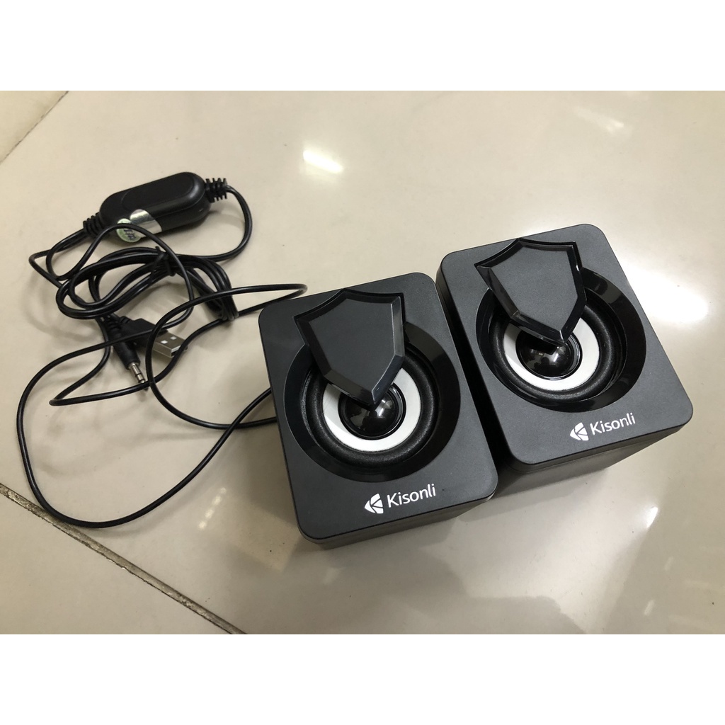 Loa Máy Tính Để Bàn Mini Màu Hồng Dễ Thương LED RGB Chính Hãng 2.0 KISONLI L1030