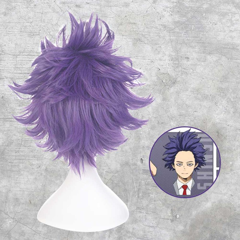 Bộ tóc giả màu tím phụ kiện hóa trang nhân vật anime My Hero Academia