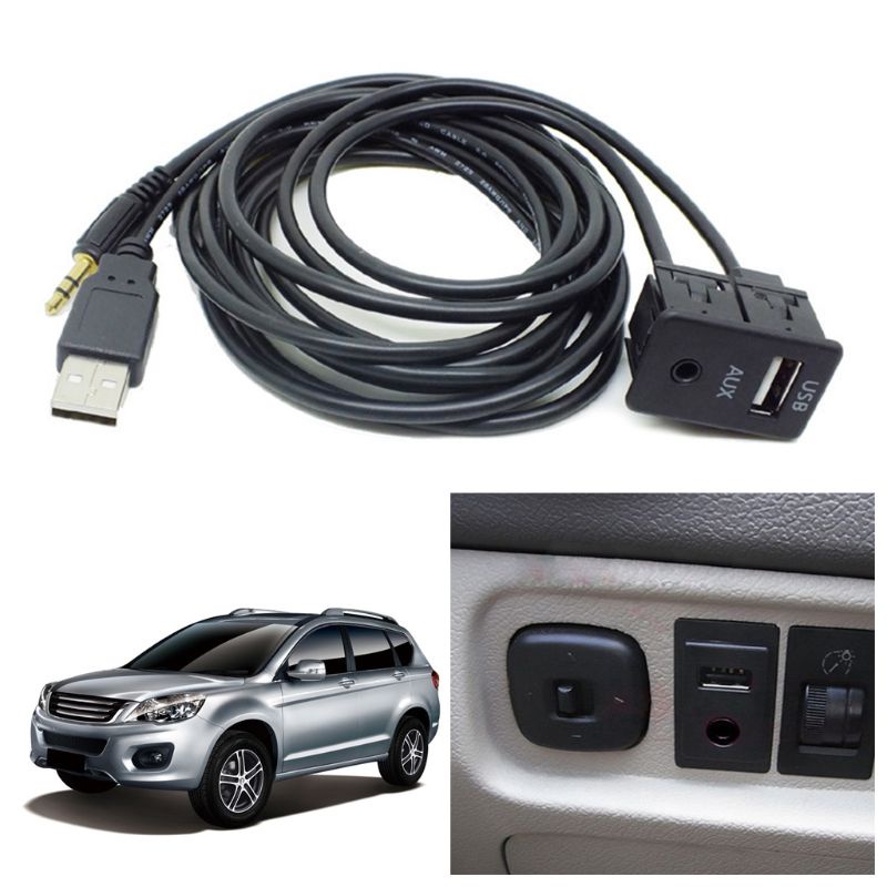Dây Cáp Nối Dài Cổng USB Cho Bảng Điều Khiển Xe Hơi