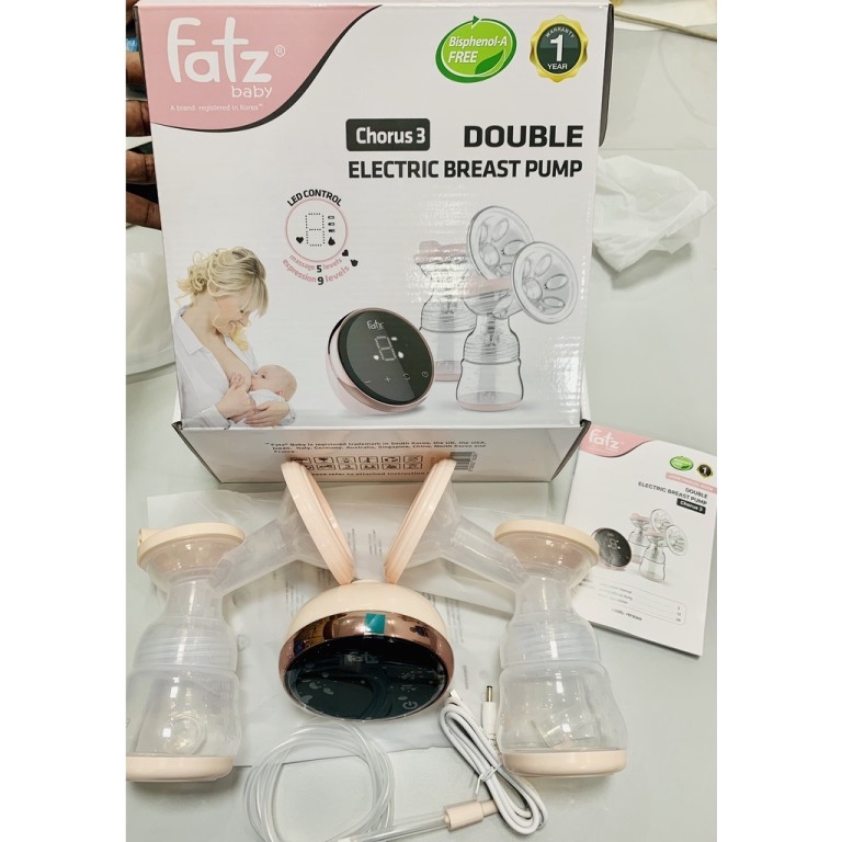 MÁY HÚT SỮA ĐIỆN ĐÔI CÓ PIN SẠC FATZBABY FATZ CHORUS 3 - FB1183MX