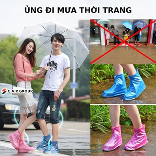 Ủng bọc giày dép đi mưa cute cho nam nữ chống trượt bảo vệ giày phụ kiện bọc giày thời trang - MS026
