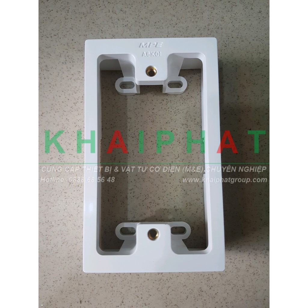 ĐẾ NHỰA NỔI ĐƠN GẮN TƯỜNG CHỮ NHẬT DÙNG CHO MỘT 1 MẶT NẠ MPE A6K01 GIÁ RẺ CHẤT LƯỢNG CHÍNH HÃNG, GIÁ TỐT - KHẢI PHƯỚC