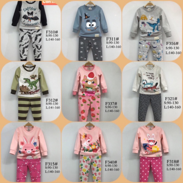 (13-15kg) Bộ cottong chun Fanqui sz 110