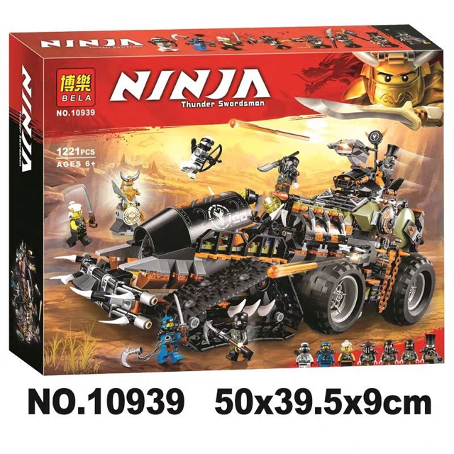 ‼️ Lắp Ráp Bela 10939 Pháo đài di động Dieselnault Ninjago‼️ 1.230pcs - ảnh thật cuối