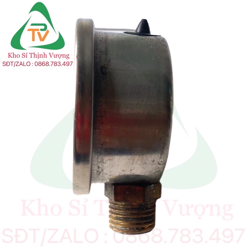 Đồng hồ áp đầu rửa xe - đo áp lực đầu rửa xe chân thau 13mm