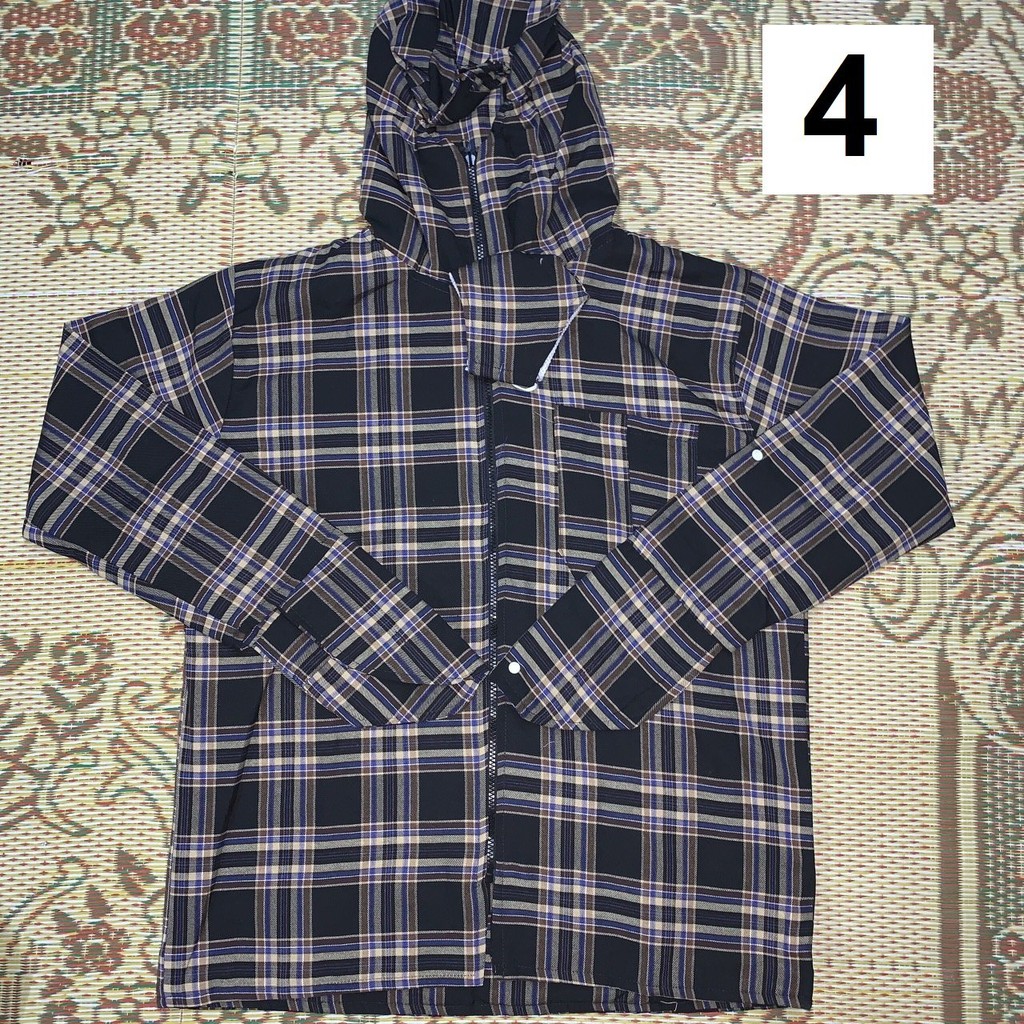 ❤ Áo Chống Nắng Nam Nữ Kẻ Caro 2 Mặt 2 Lớp Loại Dày Đẹp Kèm Khẩu Trang,Chất Liệu Kaki mềm,co giãn tốt | BigBuy360 - bigbuy360.vn