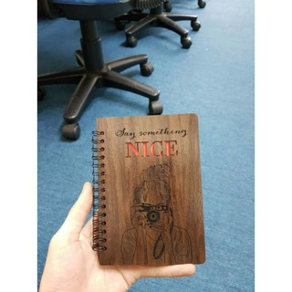SỔ TAY HANDMADE BÌA GỖ ĐỘC LẠ
