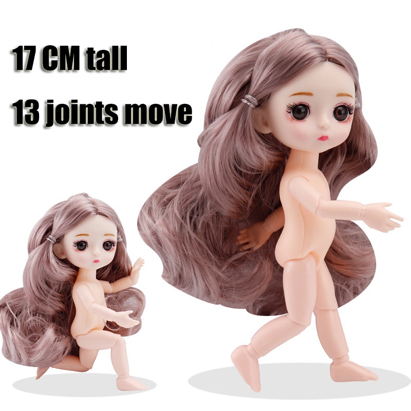 Búp bê Barbie 17cm tỉ lệ 1/12 xinh xắn cho bé