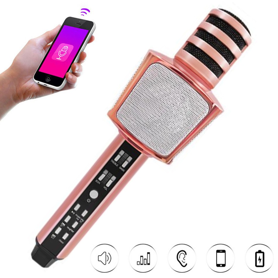 Micro Karaoke Bluetooth không dây SDRD SD-17 Loại 1 Âm Thanh Chuẩn, Hỗ Trợ Chỉnh Âm Hát Hay - BH 6 Tháng 🔥FREE SHIP🔥