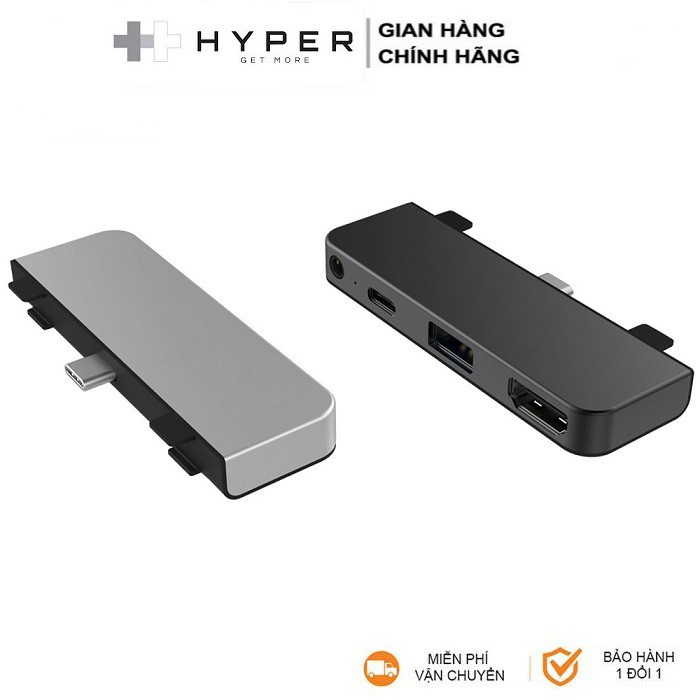 CỔNG CHUYỂN HYPERDRIVE IPAD PROMACBOOK 4 IN 1 HDMI 4K30HZ USB-C HUB