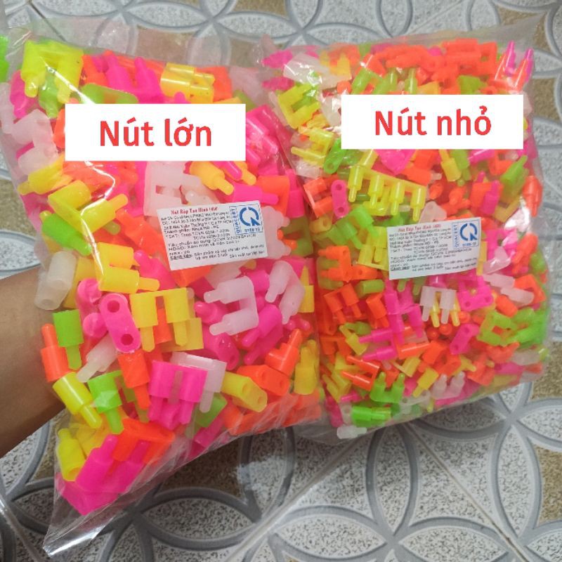 [Bịch 500g] Đồ chơi nút ráp tạo hình - Đồ chơi nút hoả tiễn láp ráp