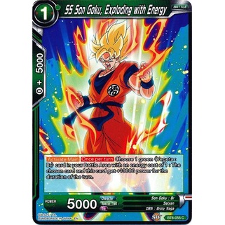 Thẻ bài Dragonball - TCG - SS Son Goku, Exploding with Energy / BT6-055'