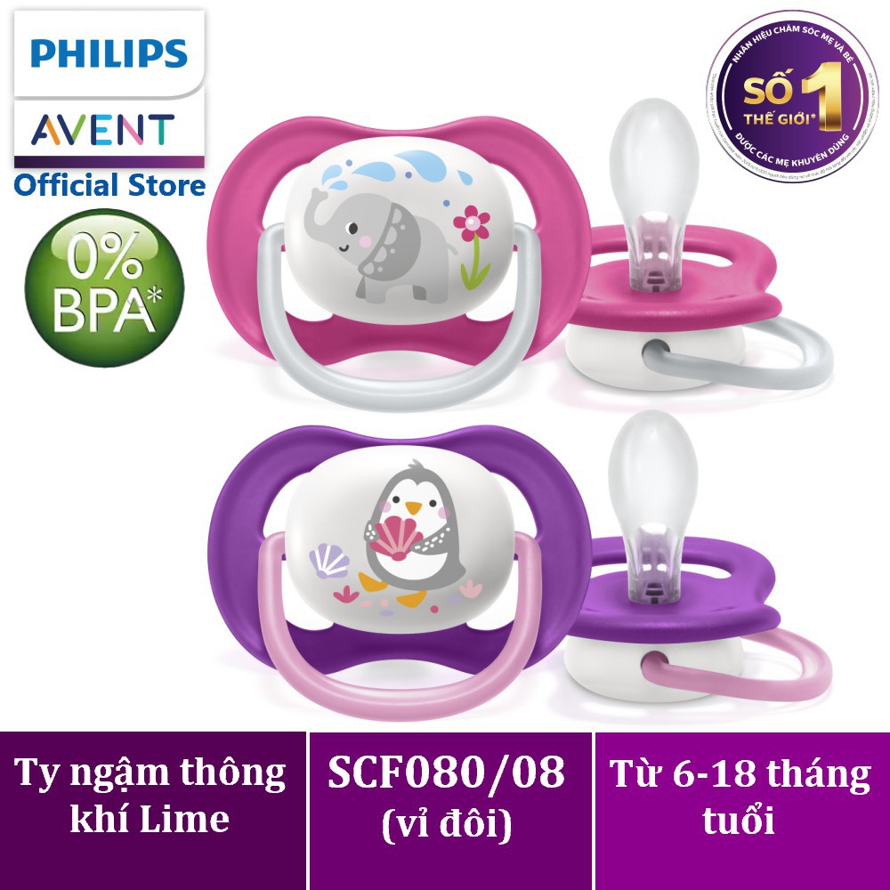 Ti Giả philips Avent Ultra air Chỉnh Nha chống vẩu [Hàng chính hãng]