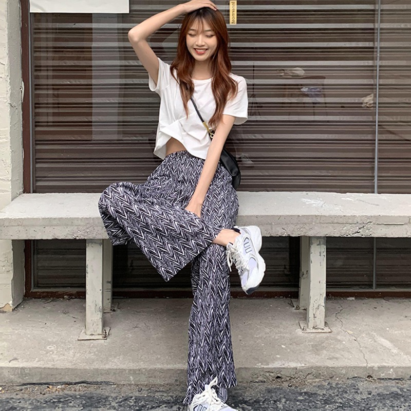 Quần Dài Lưng Cao Ống Suông Thời Trang Xuân Hè Cho Nữ