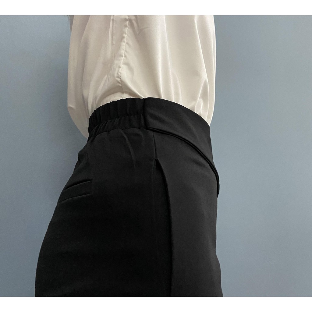 Quần Ống Suông Cạp Dây