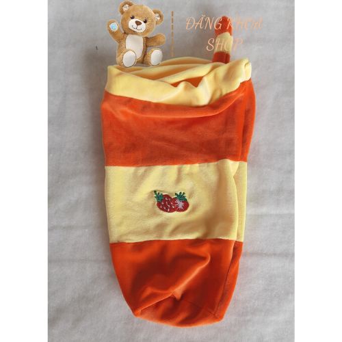 Vỏ Gối Ôm Gấu Bông Bình Trà Sữa Siêu Kute Chất Liệu Nhung Cao Cấp 50 cm Màu Cam Vàng