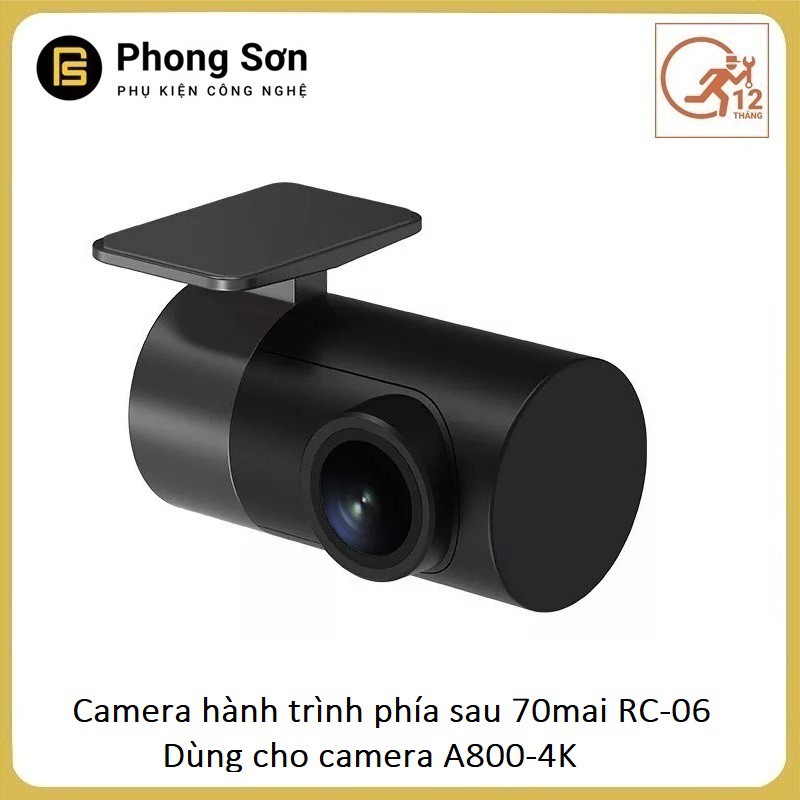 Camera hành trình sau RC06 Rear dùng cho 70mai Dash Cam A800 - Độ phần giải 1080P -Bảo hành 12 Tháng