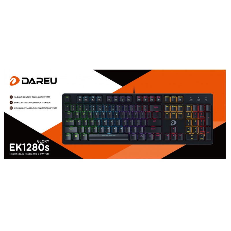 Bàn phím cơ Gaming DAREU EK1280s 104KEY