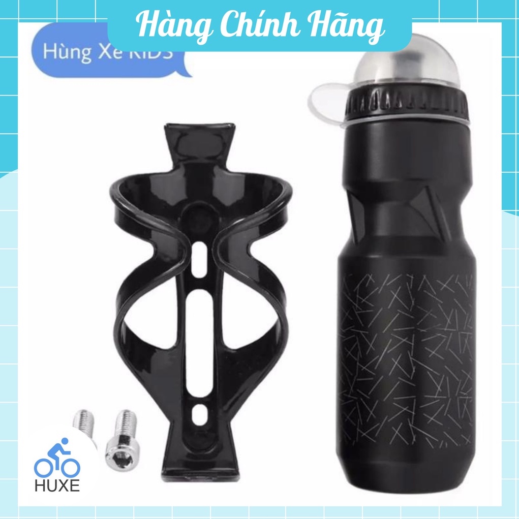 Bộ bình nước và giá đỡ bình nước kèm gọng gắn xe đạp chất lượng cao