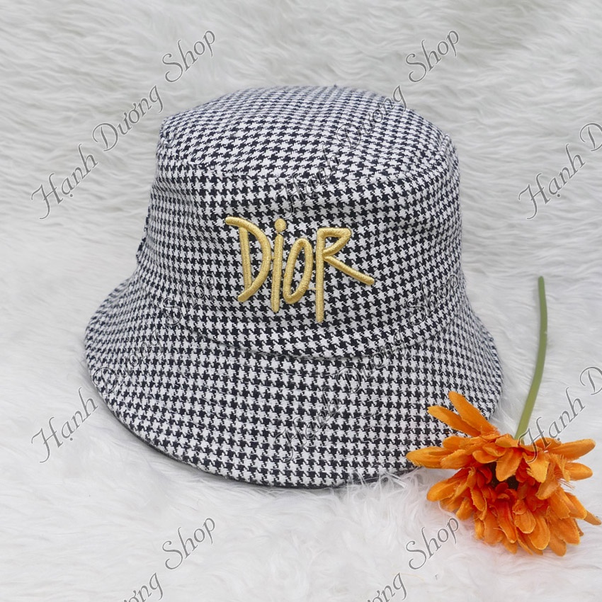 Mũ bucket nón tai bèo vành cụp thêu chữ vải bố nhuyễn cao cấp có may tem thời trang phù hợp cho cả nam và nữ